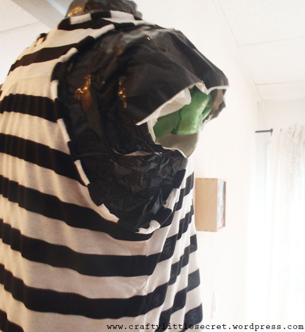 Gaping armhole before fix