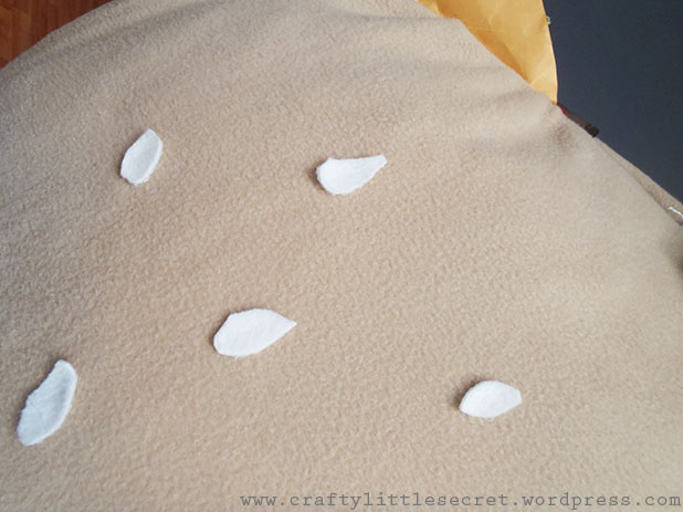 Homemade hamburger costume