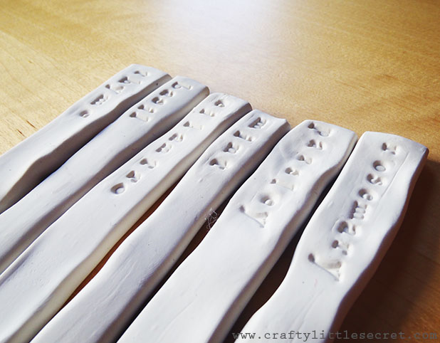 polymer clay garden markers