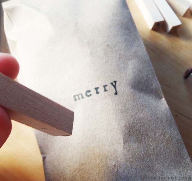 DIY rustic gift wrap