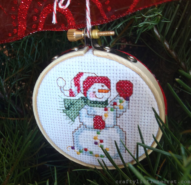 Cross stitch ornament