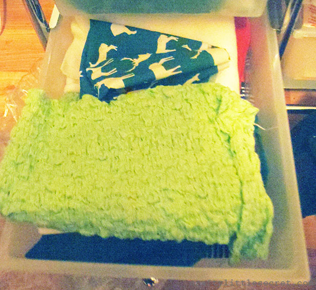 Large fabric scrap storage