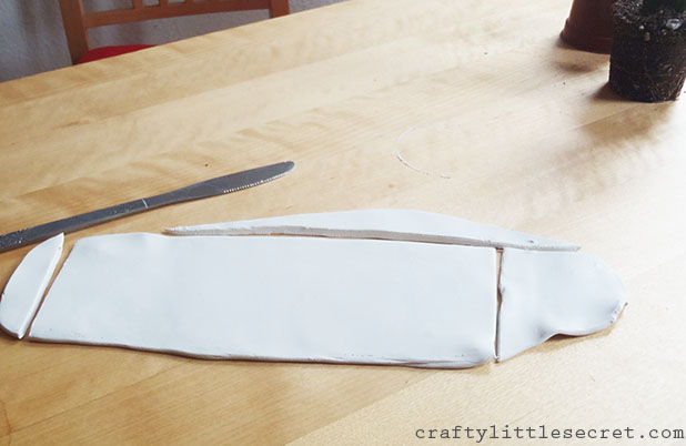 DIY backed clay person planter