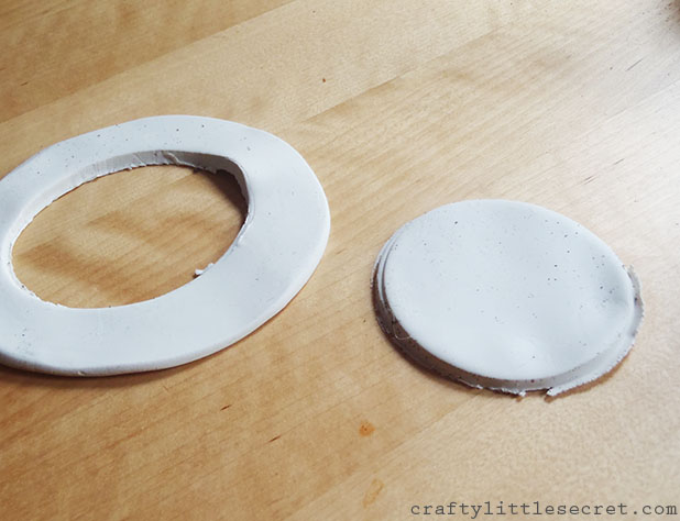 DIY backed clay person planter