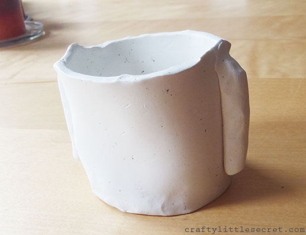 DIY Sculpey clay plant pot