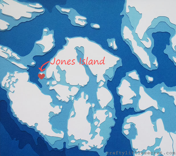 Map Art San Juan Islands