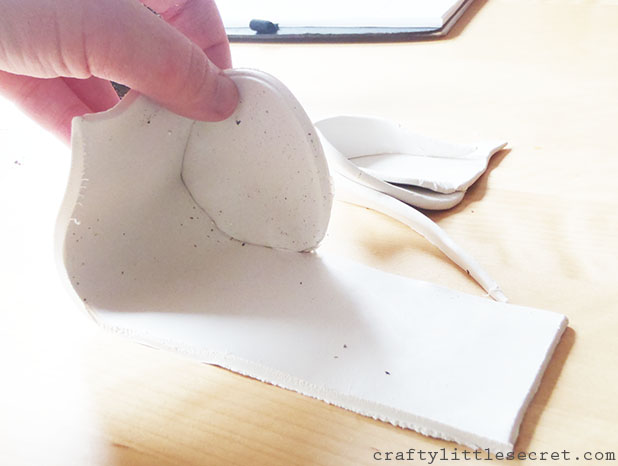 DIY backed clay person planter