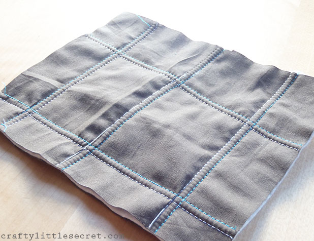 Twin needle quilting