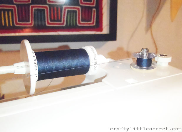 twin needle thread setup