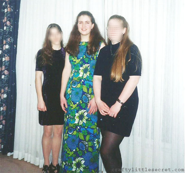 Flower Prom Dress 70s