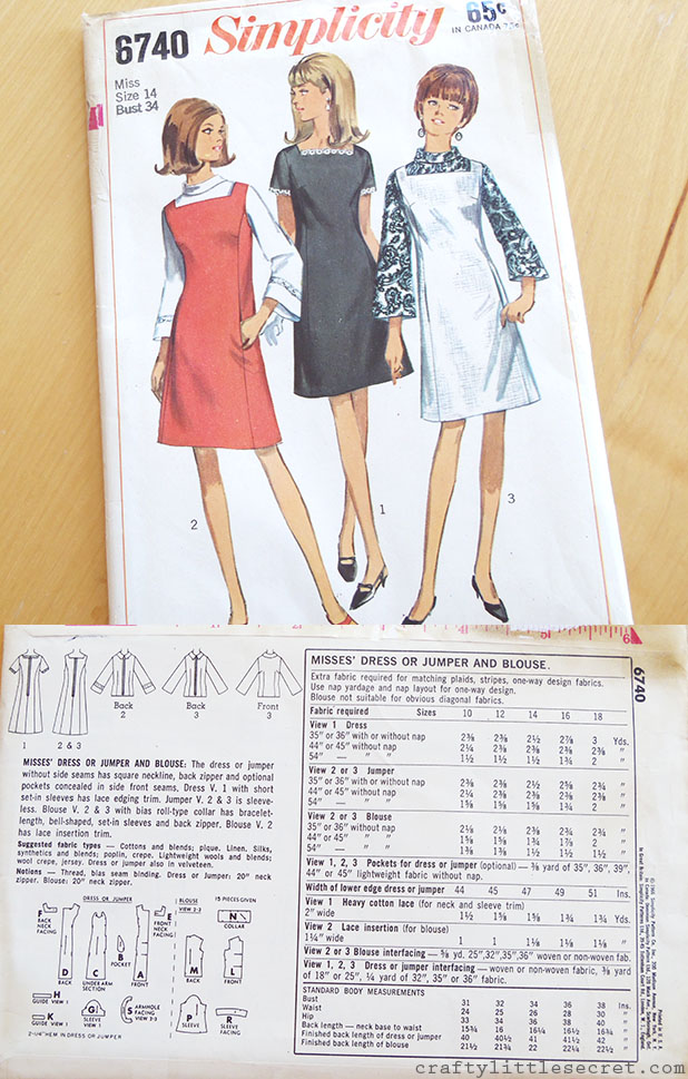 Crafty Little Secret - Vintage Sewing Pattern Giveaway craftylittlesecret.com