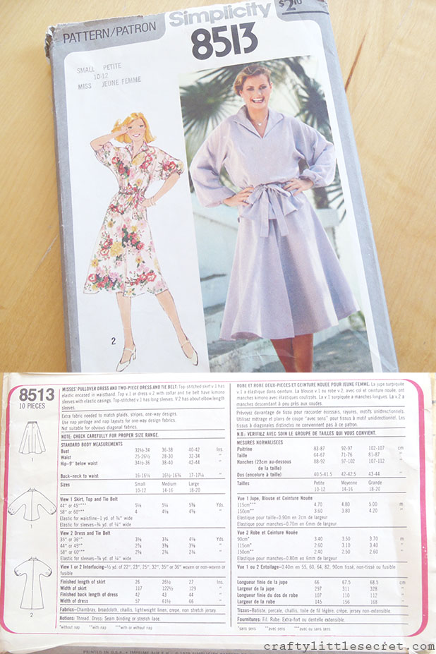 Crafty Little Secret - Vintage Sewing Pattern Giveaway craftylittlesecret.com