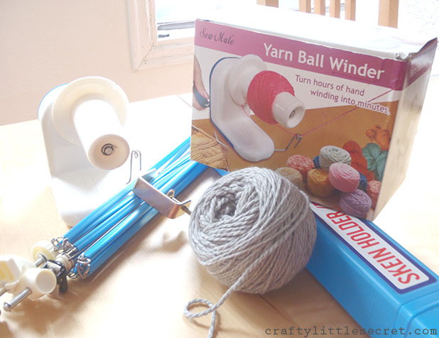 Crafty Little Secret - Winding yarn at home - www.craftylittlesecret.com