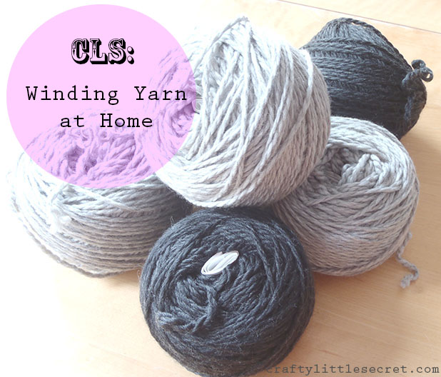 Winding yarn at home
