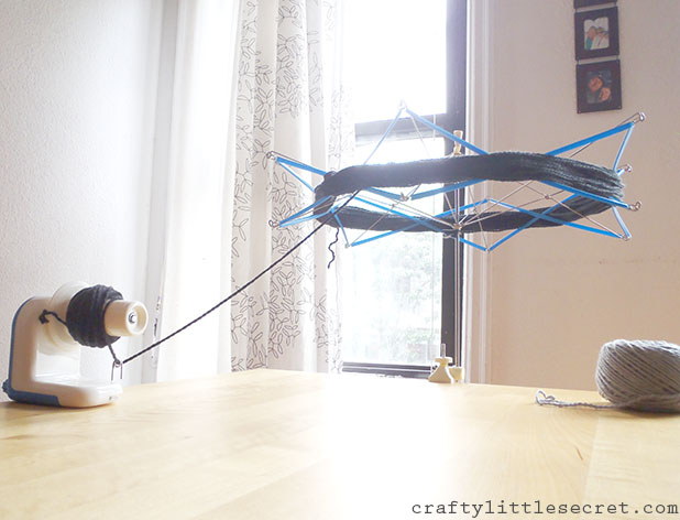 Crafty Little Secret - Winding Yarn at Home - www.craftylittlesecret.com