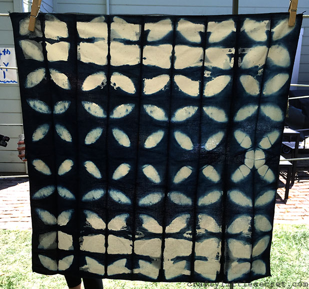 Shibori Butterfly napkin - Crafty Little Secret - www.craftylittlesecret.com